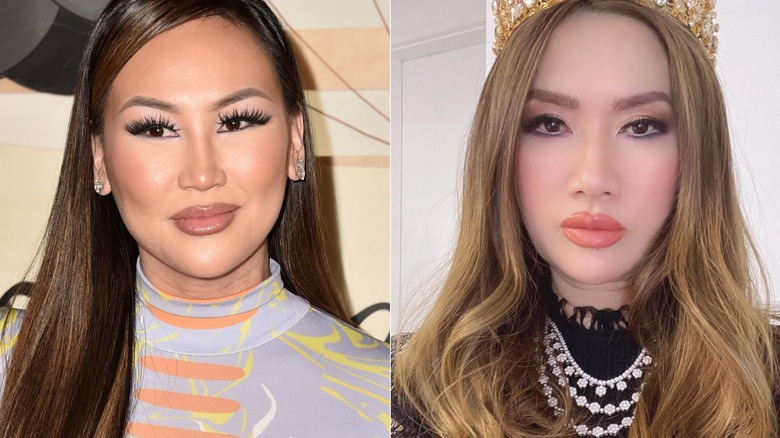 Dorothy Wang and Mimi Morris pose in split image