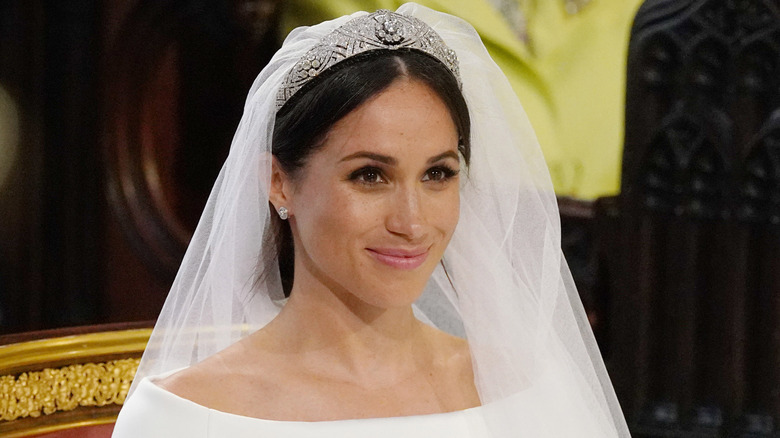 Meghan Markle on her wedding day