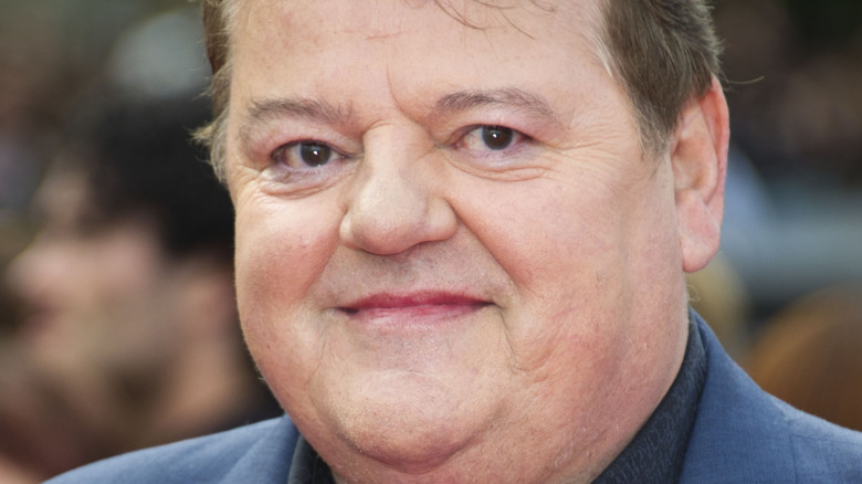 Robbie Coltrane smiling