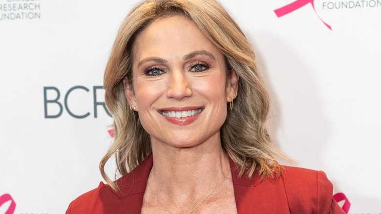 Amy Robah attends a Breast Cancer Research Foundation luncheon