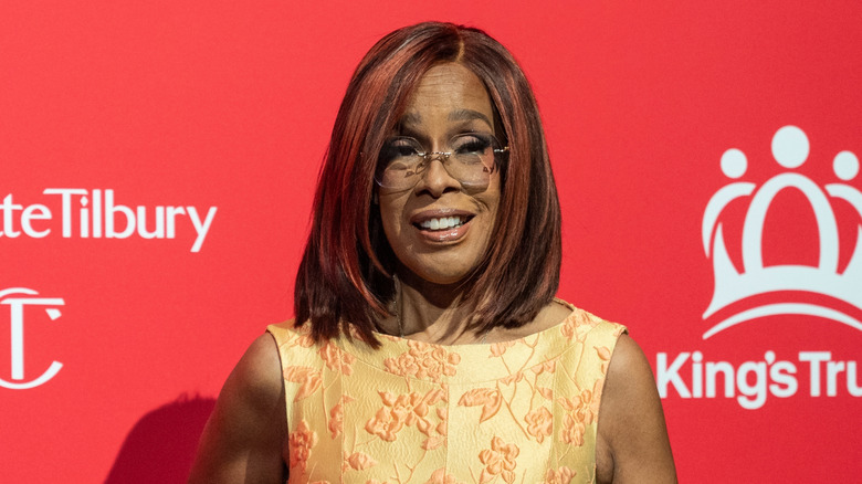 Gayle King is photographed on a 2025 red carpet