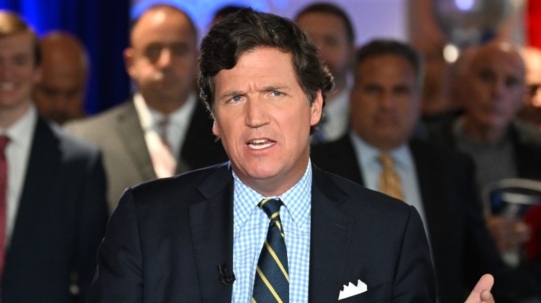 Tucker Carlson talking