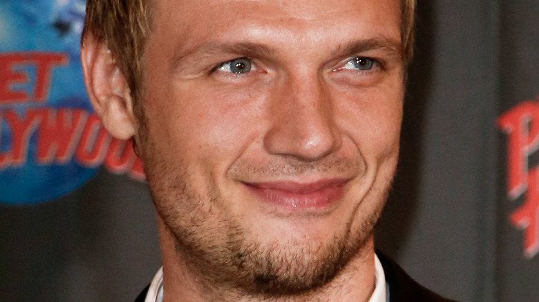 Nick Carter gazes at the camera