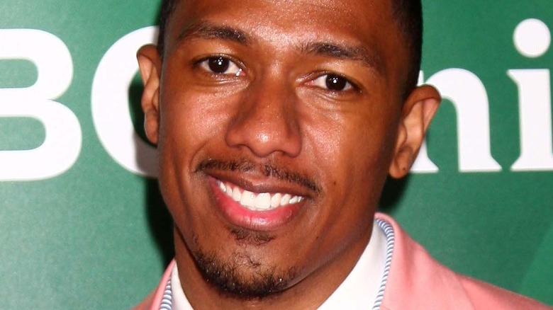 Nick Cannon pink suit