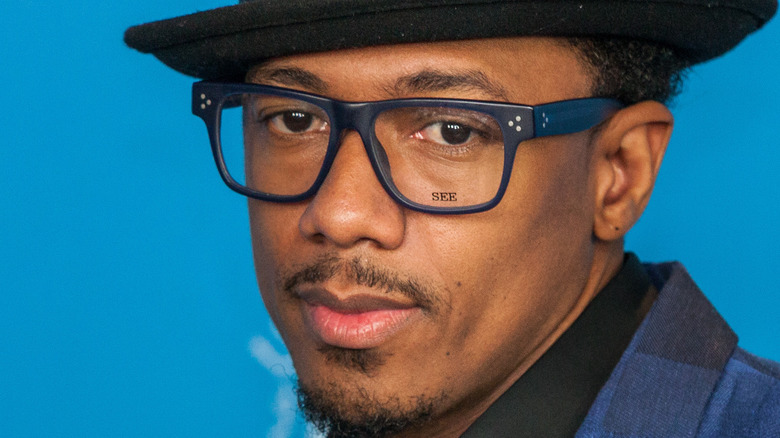 Nick Cannon wearing glasses