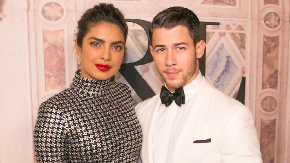 Priyanka Chopra and Nick Jonas posing together