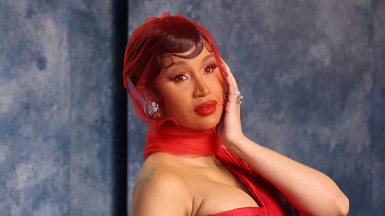 Cardi B posing