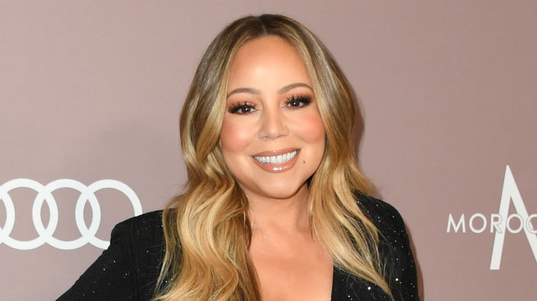 Mariah Carey smiling