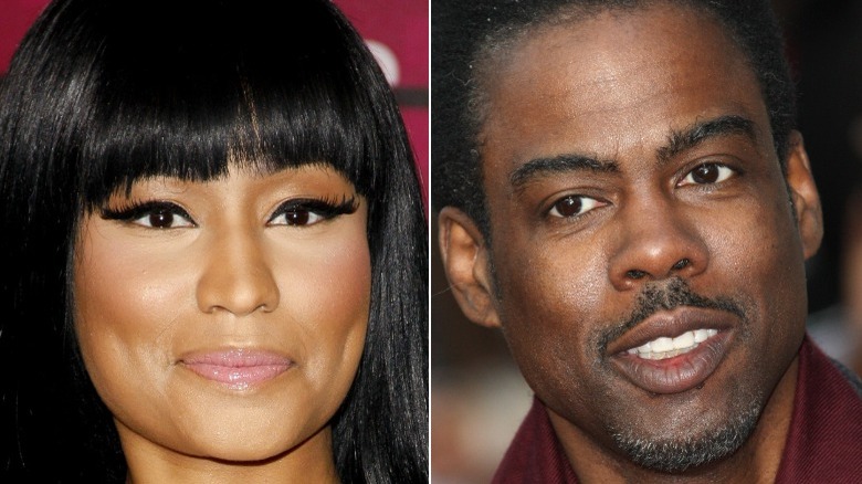 Nicki Minaj and Chris Rock on the red carpet