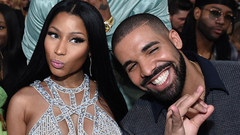 Drake and Nicki Minaj attend the 2017 Billboard Music Awards