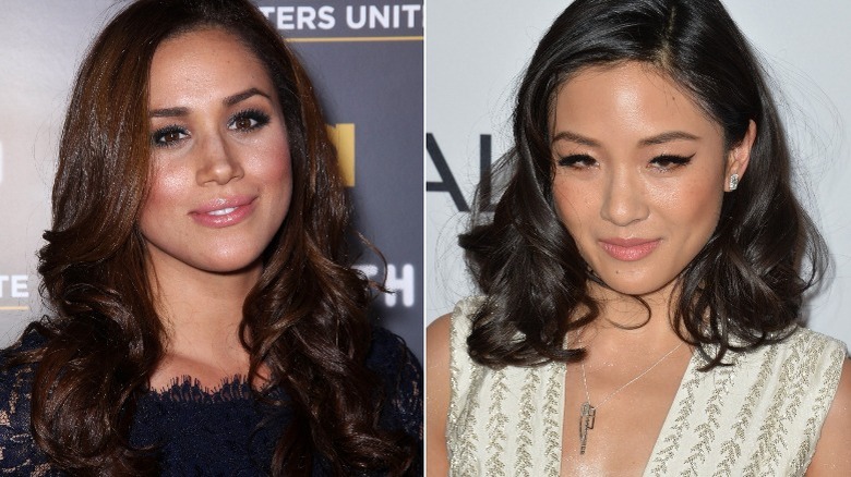 Meghan Markle, Constance Wu posing