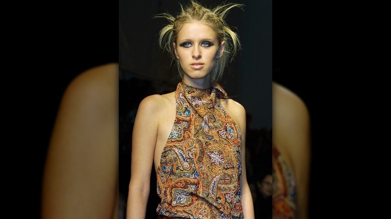 A young Nicky Hilton at fashion week
