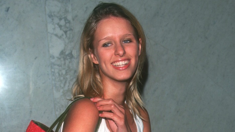 A young Nicky Hilton posing 