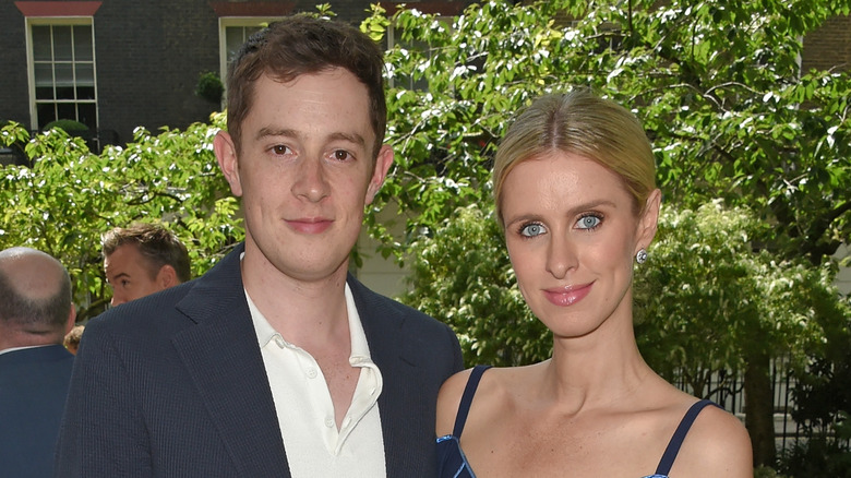 James Rothschild and Nicky Hilton posing together