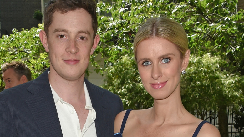 James Rothschild and Nicky Hilton posing together