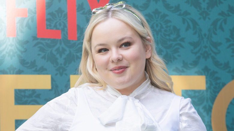 Nicola Coughlan at the Season 3 photo-call of "Bridgerton"