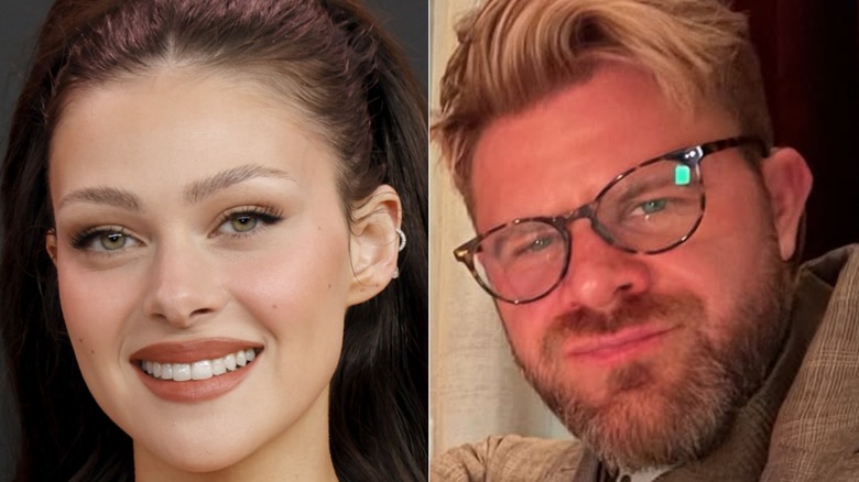 Side by side of Nicola Peltz and Justin Anderson