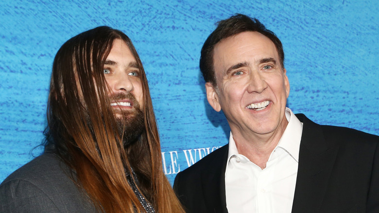 Nicolas Cage with son Weston Coppola