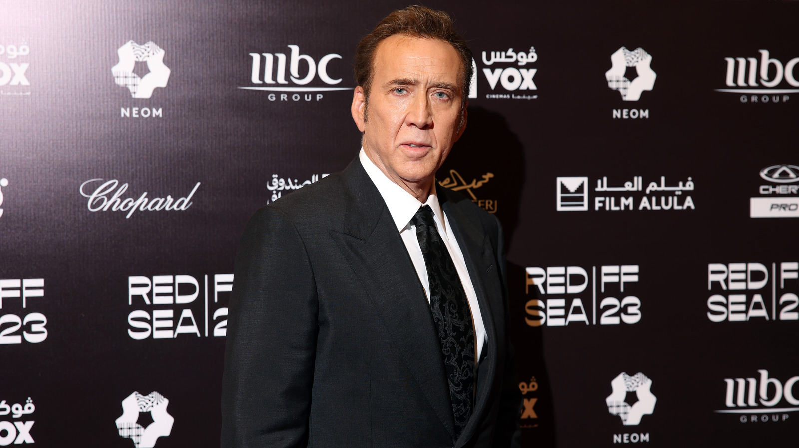 Nicolas Cage's Hair At The 2024 Golden Globes Has Everyone Talking For