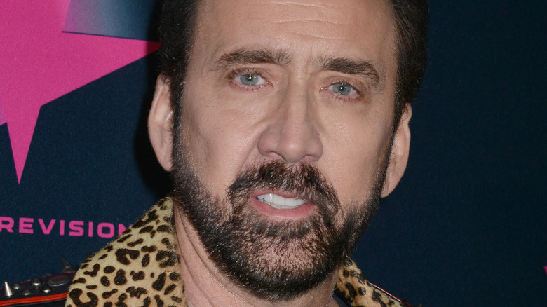 Nicolas Cage smiling  