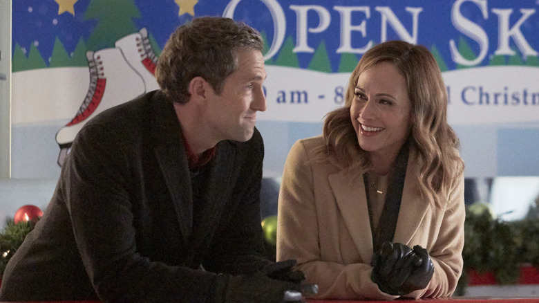 Mike Faiola and Nikki DeLoach in Reunited at Christmas