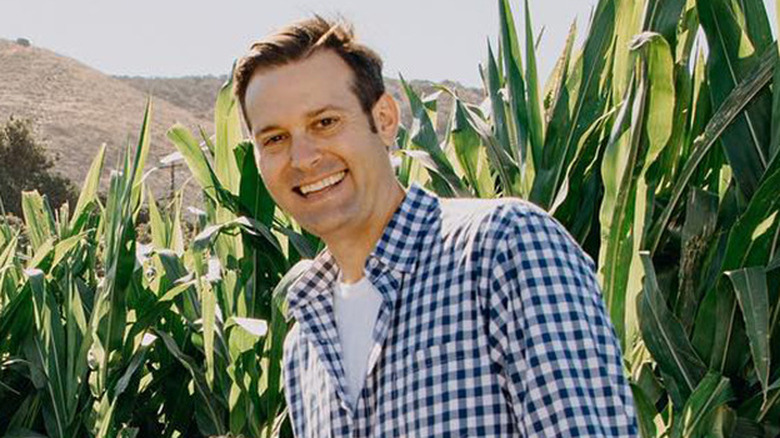 Ryan Goodell blue checkered shirt