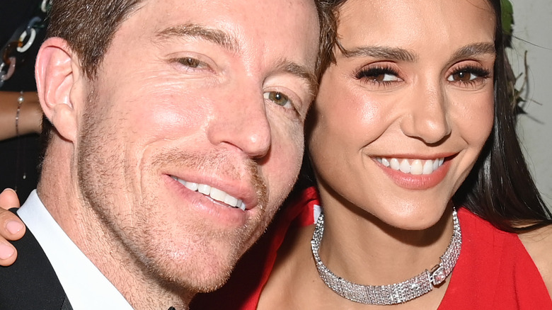 Shaun White and Nina Dobrev smiling