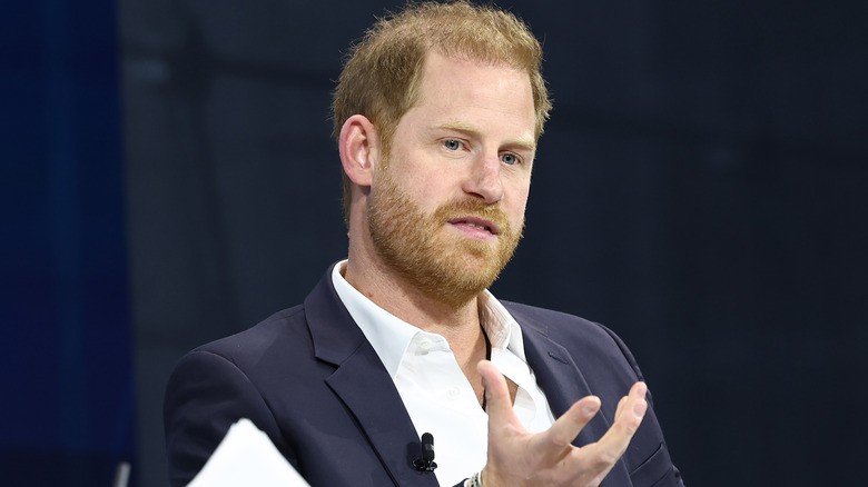 Prince Harry speaking