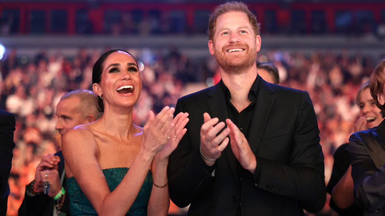 Meghan Markle and Prince Harry laughing