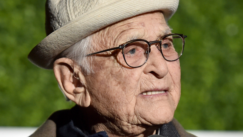 Norman Lear with a neutral expression