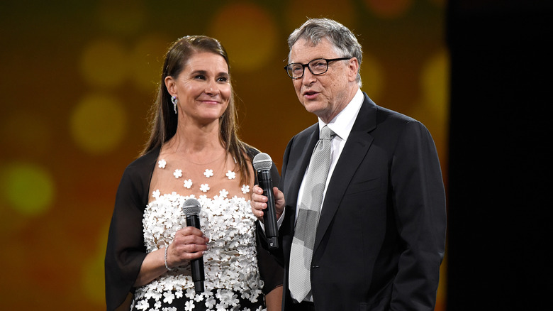 Melinda Gates looking at Bill