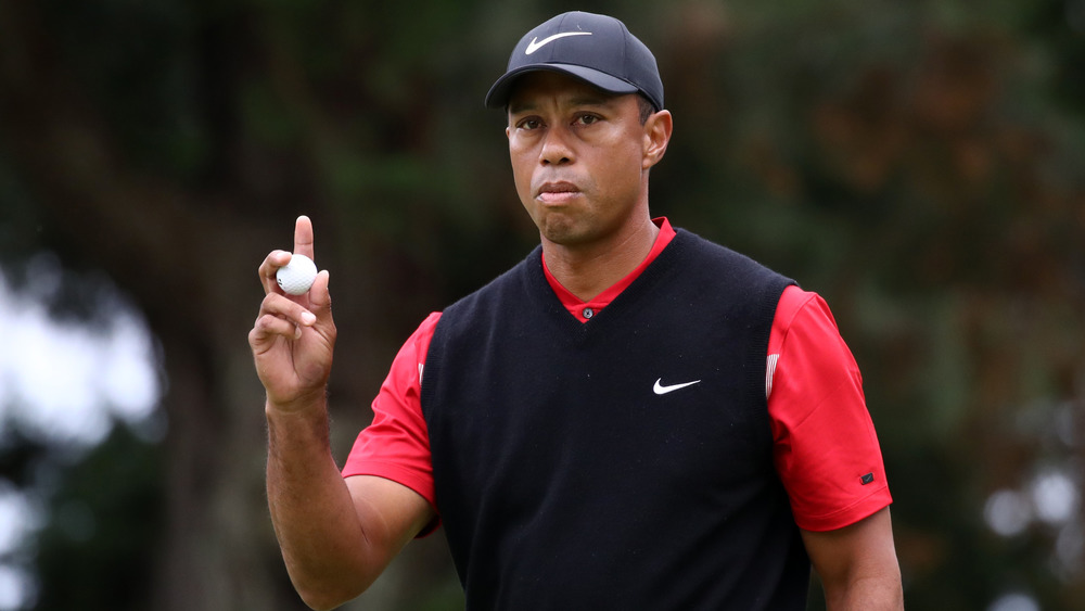 Tiger Woods on golf course