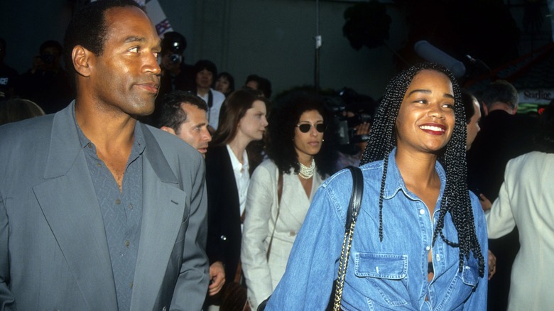 O.J. Simpson smiling daughter Arnelle Simpson
