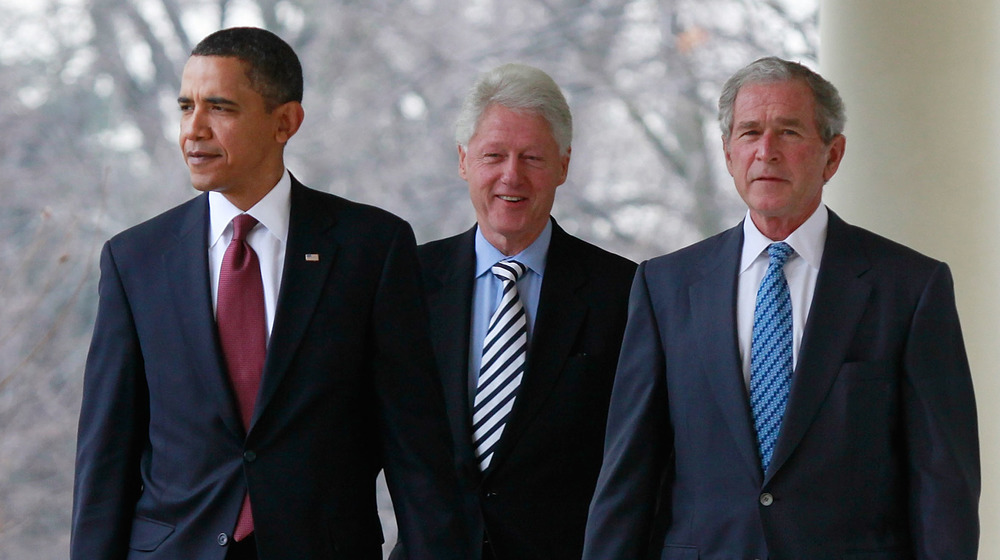 Barack Obama, Bill Clinton, George Bush 