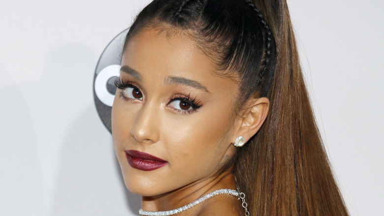 Ariana Grande looking over her shoulder
