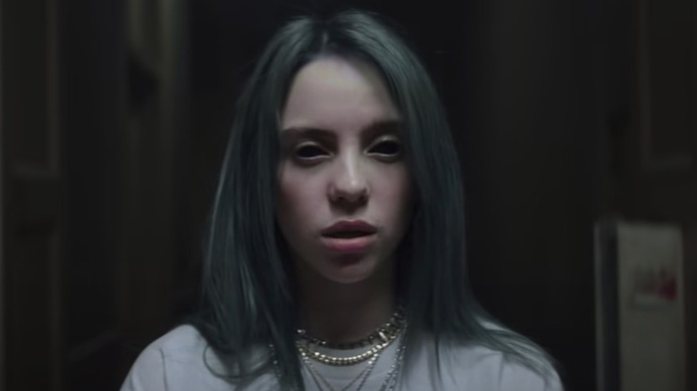Billie Eilish still from "bury a friend"