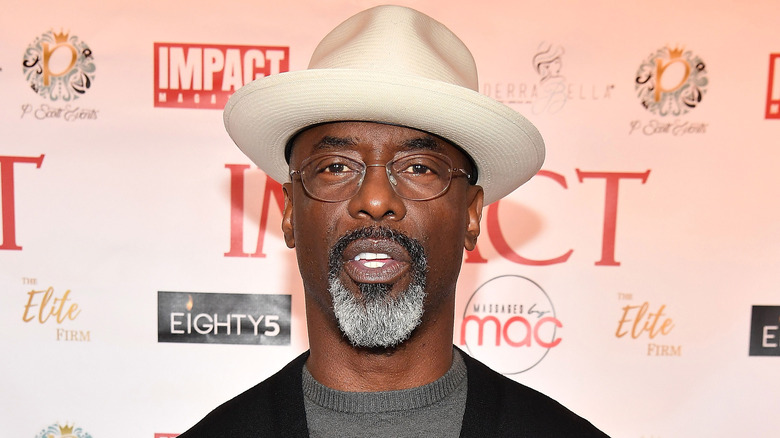 Isaiah Washington, posing at an event