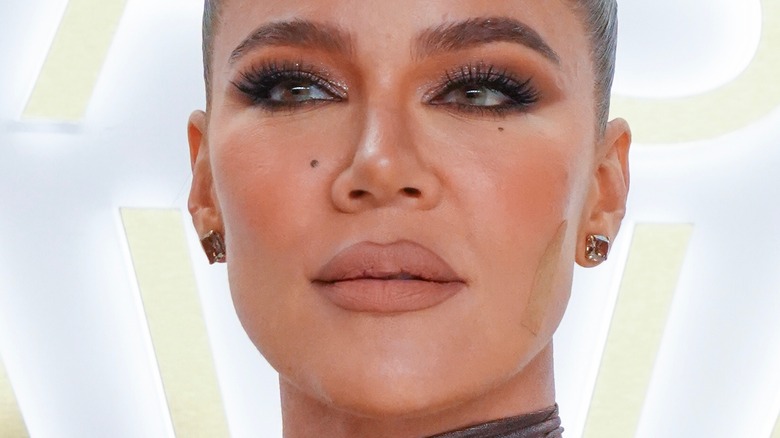 Khloe Kardashian with makeup