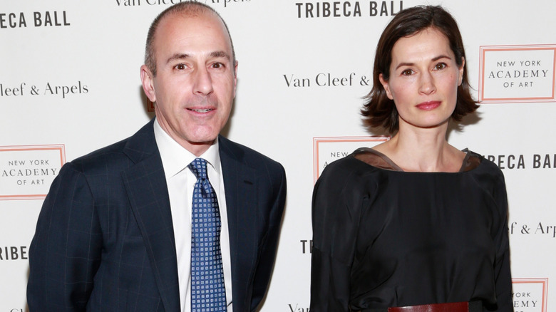 Matt Lauer and his Annette Roque on the red carpet