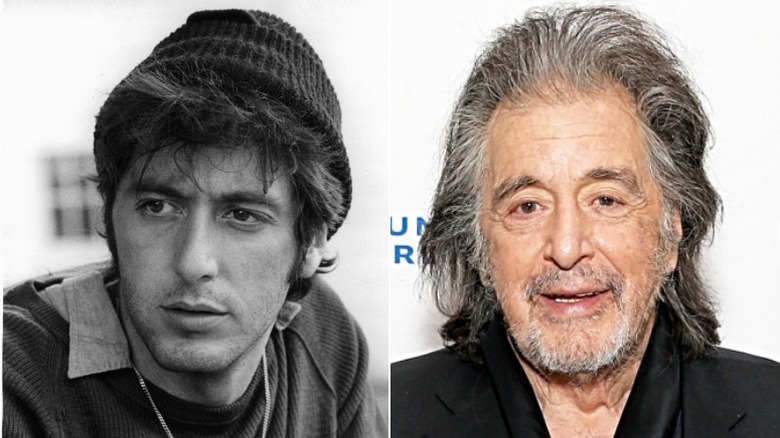 Al Pacino in knit cap