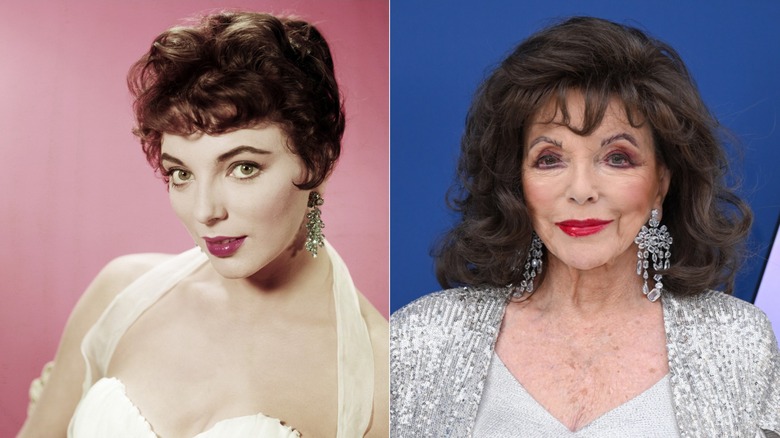 Joan Collins smiling