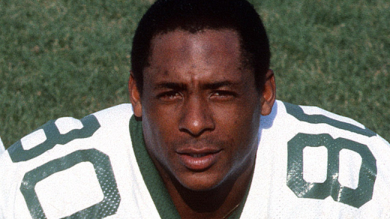 Lam Jones looking at camera