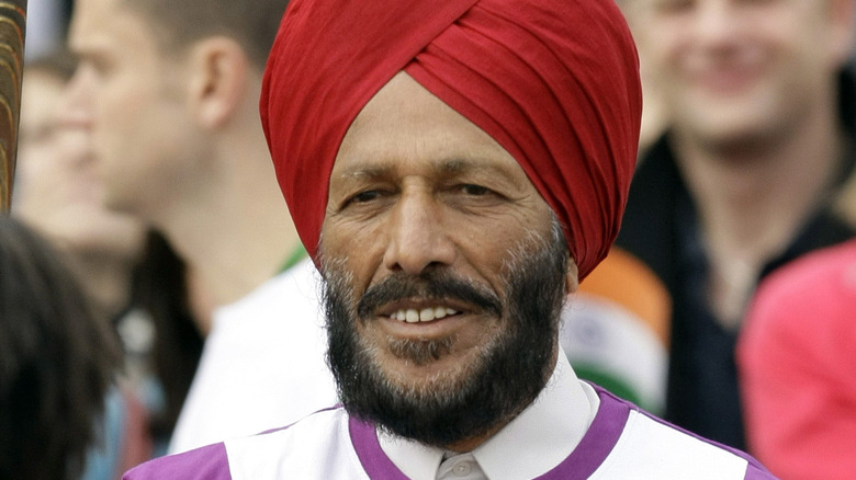 Milkha Singh smiling