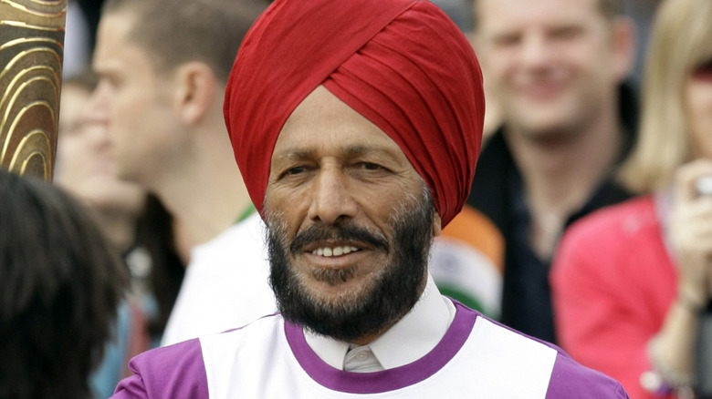 Milkha Singh smiling
