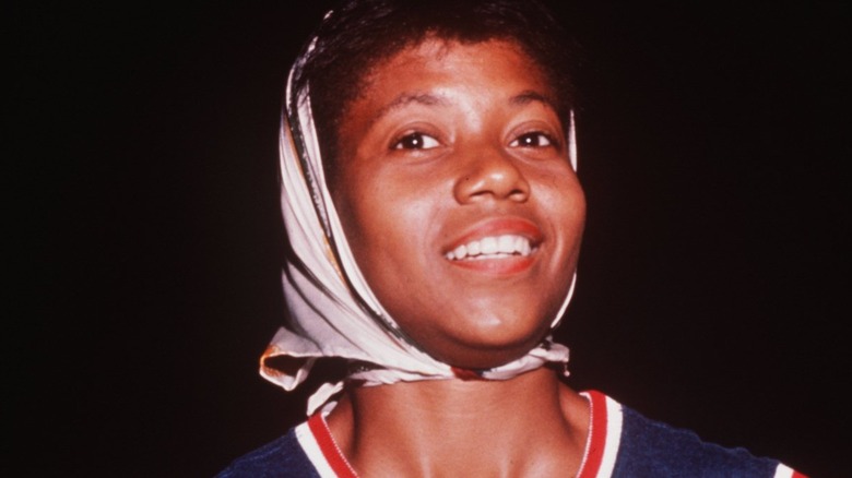Wilma Rudolph smiling