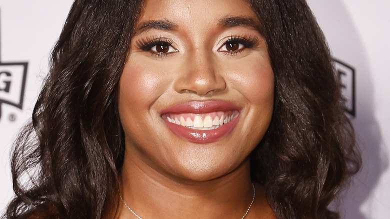 Simone Manuel on the red carpet