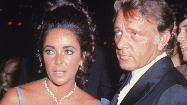Liz Taylor and Richard Burton at the 1970 Academy Awards
