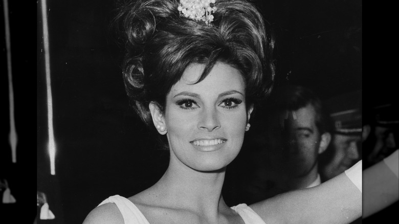 Raquel Welch attends the Royal Film Performance in London in 1966