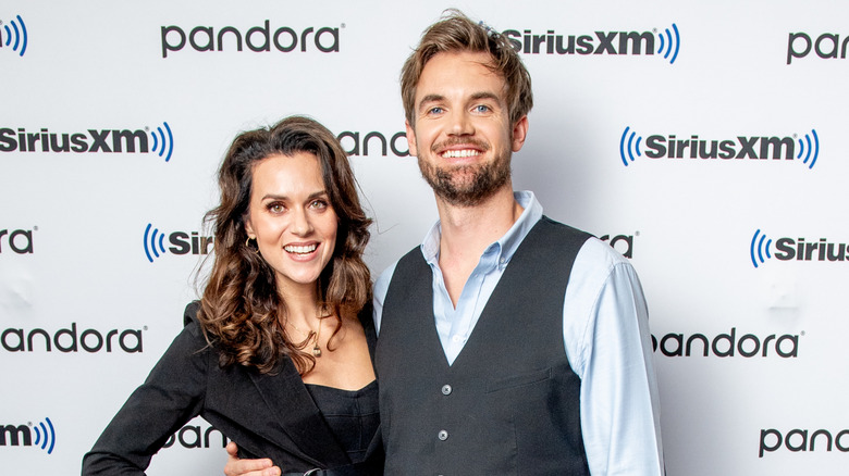 Hilarie Burton and Tyler Hilton at SiriusXM Studios