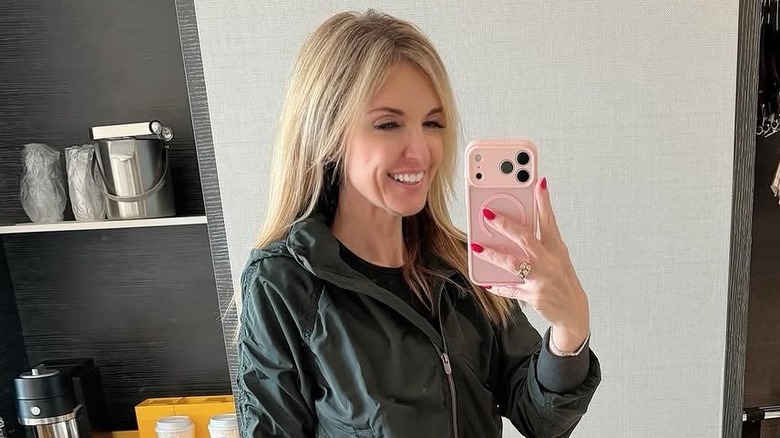 Jennifer Coffey posing for a mirror selfie